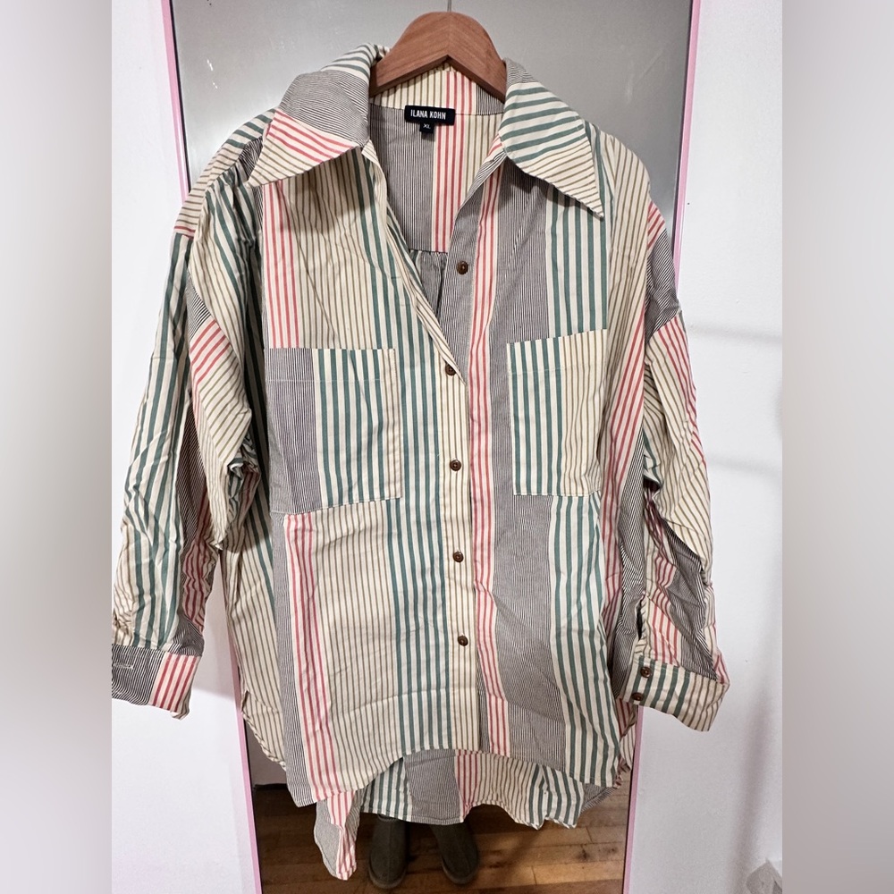 Ilana Kohn Multicolor Striped Cotton Shirt